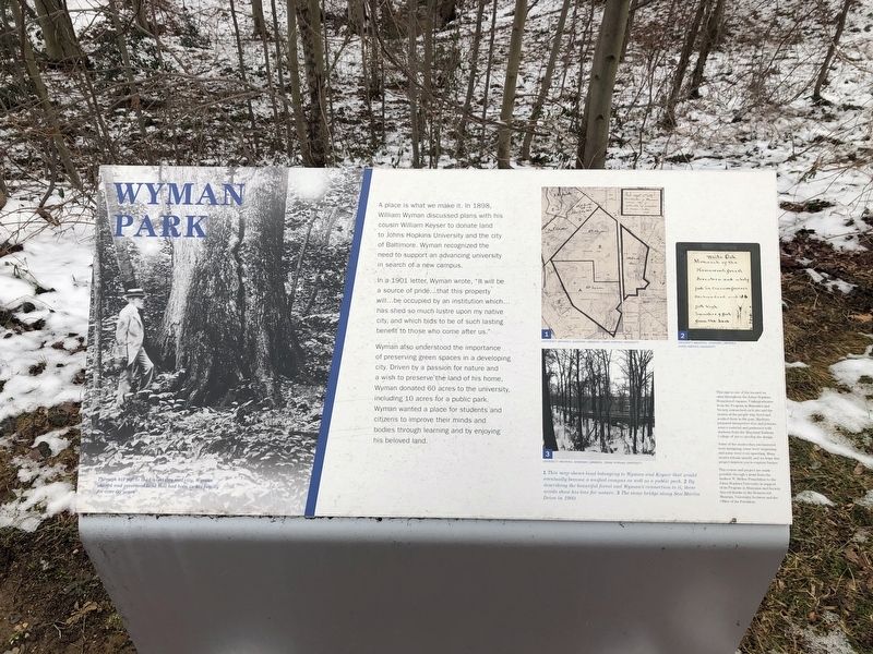Wyman Park Marker image. Click for full size.
