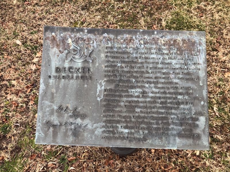 Decker Quadrangle Marker image. Click for full size.