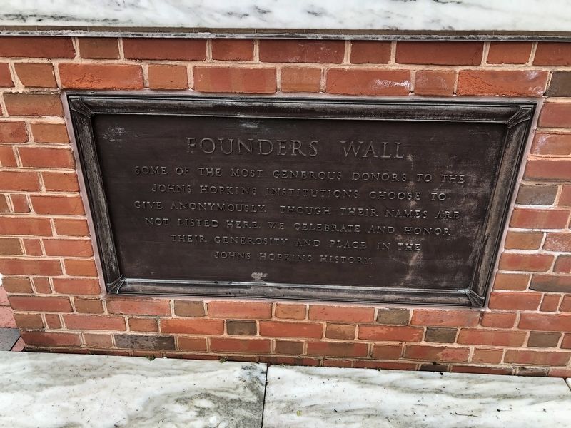 Additional plaque that is part of the Founder's Wall display image. Click for full size.