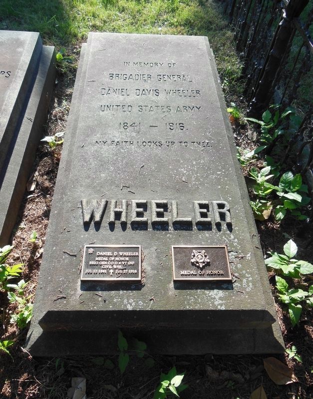 Grave of U.S. Army Brigadier General Daniel Davis Wheeler. Click for full size. Grave of U.S. Army Brigadier General Daniel Davis Wheeler image. Click for full size.