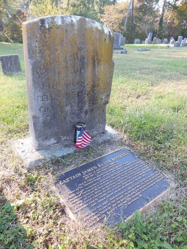 Grave of Captain James Keith Boswell, C.S.A. image. Click for full size.
