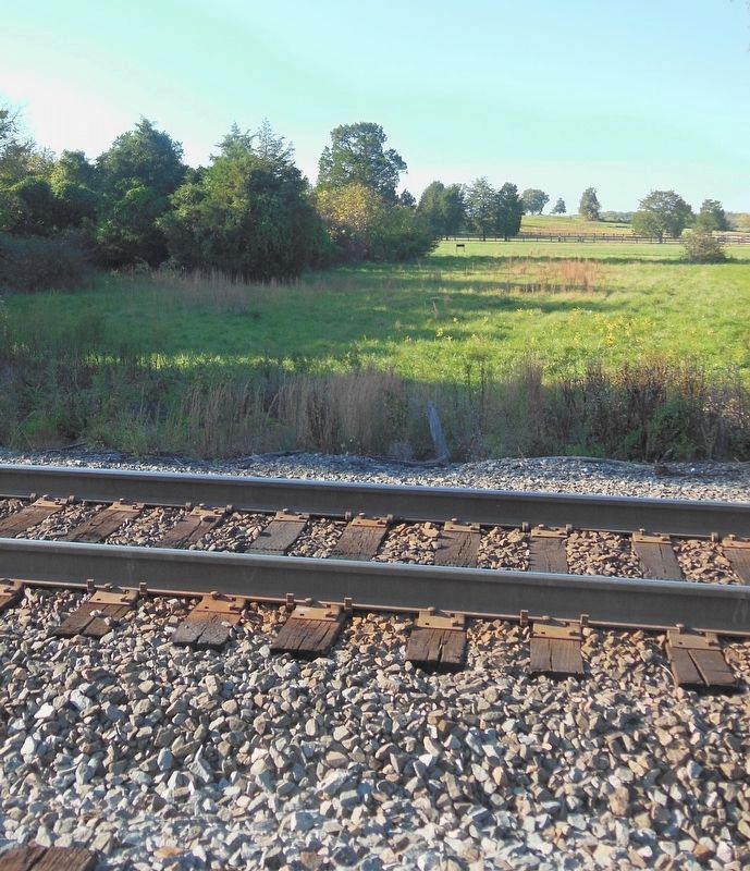 The Union Position Behind The Railroad Tracks. Click for full size. The Union Position Behind The Railroad Tracks image. Click for full size.