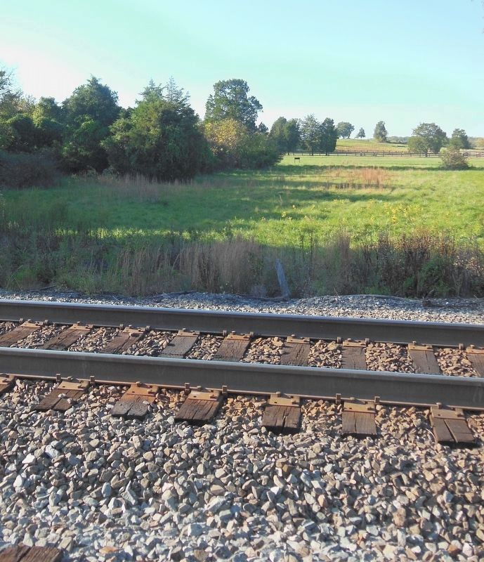 The Union Position Behind The Railroad Tracks image. Click for full size.