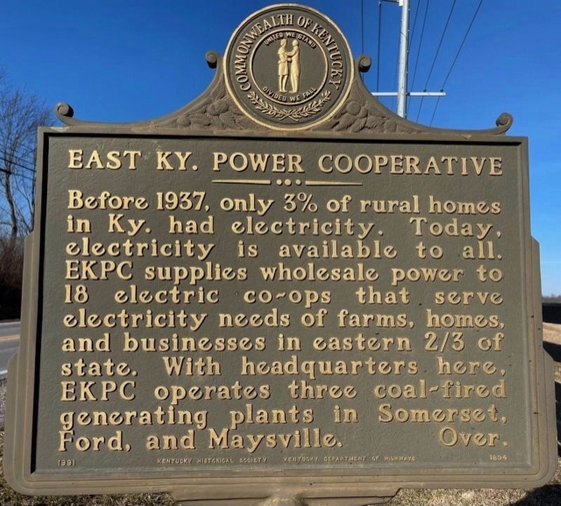 East KY. Power Cooperative Marker image. Click for full size.