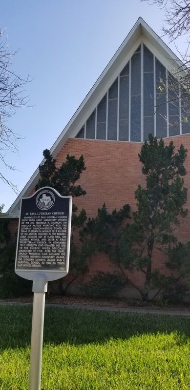 St. Paul Lutheran Church and Marker image. Click for full size.