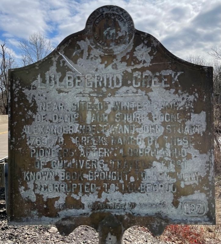 Lulbegrud Creek Marker image. Click for full size.
