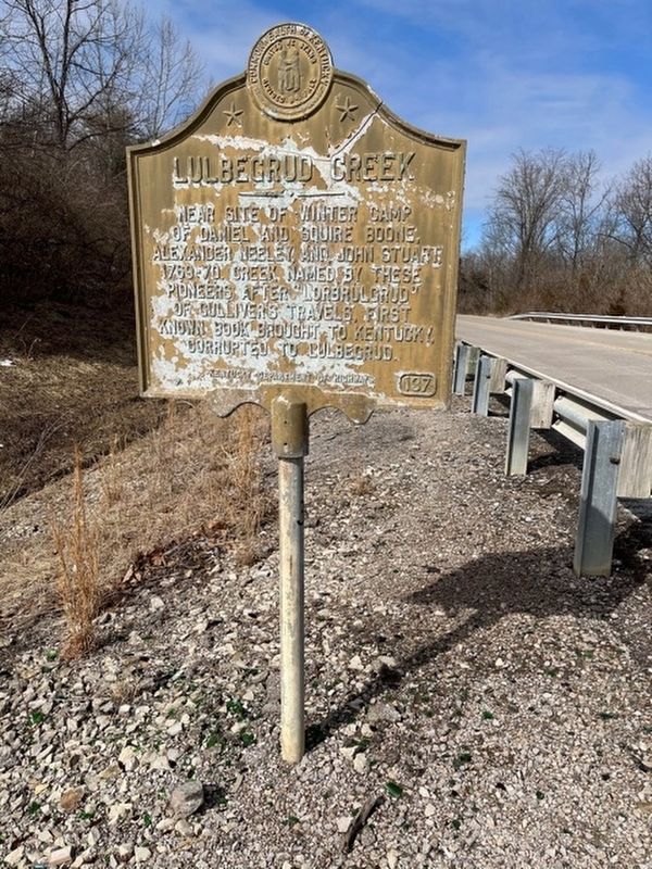Lulbegrud Creek Marker image. Click for full size.