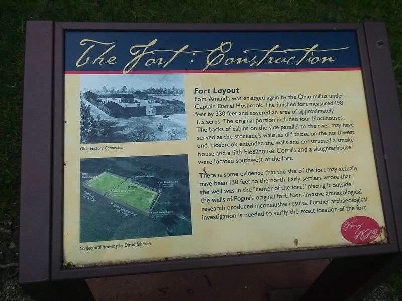 The Fort Construction Marker image. Click for full size.