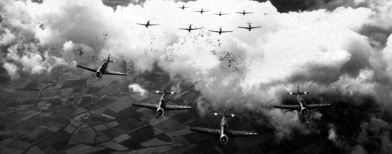 P-47 Thunderbolts of one of the 78th Fighter Group's squadrons image. Click for full size.