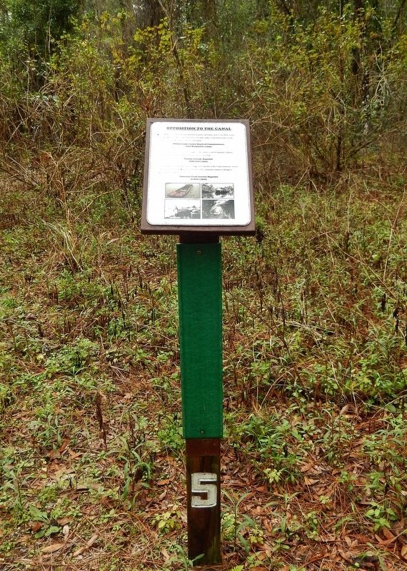 Opposition to the Canal Marker. Click for full size. Opposition to the Canal Marker image. Click for full size.