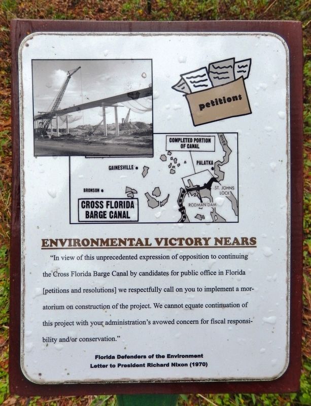 Environmental Victory Nears Marker image. Click for full size.