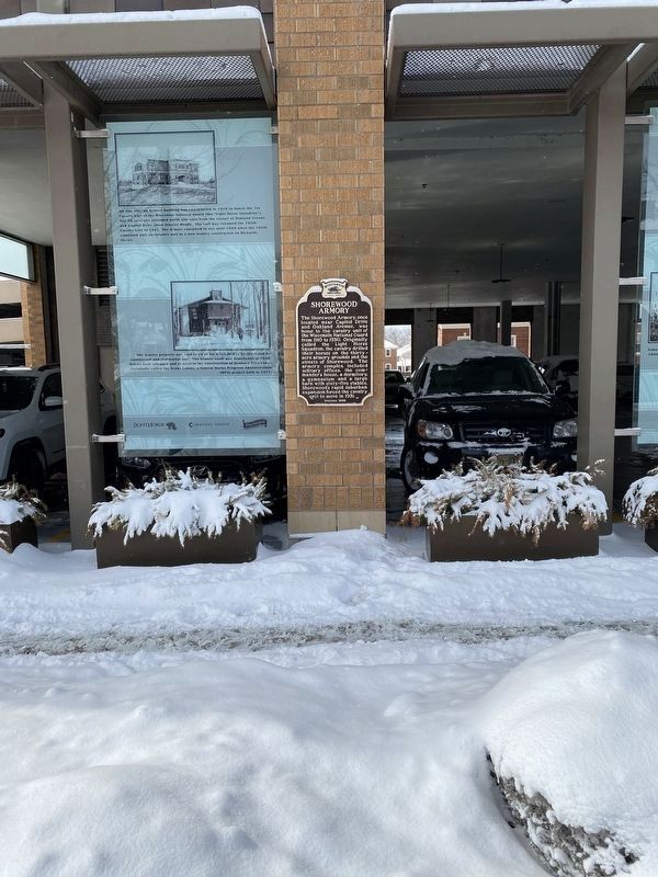Shorewood Armory Marker in the new location.. Click for full size. Shorewood Armory Marker in the new location. image. Click for full size.