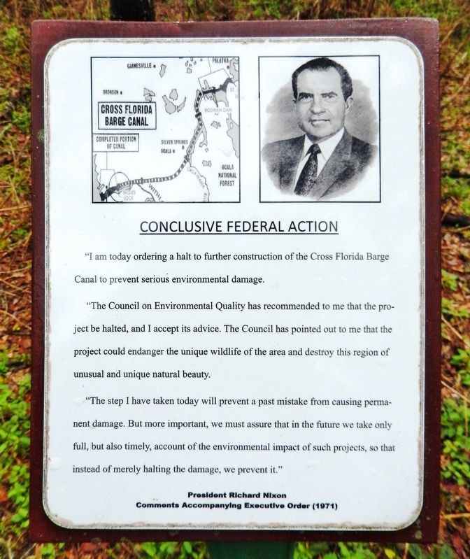 Conclusive Federal Action Marker. Click for full size. Conclusive Federal Action Marker image. Click for full size.
