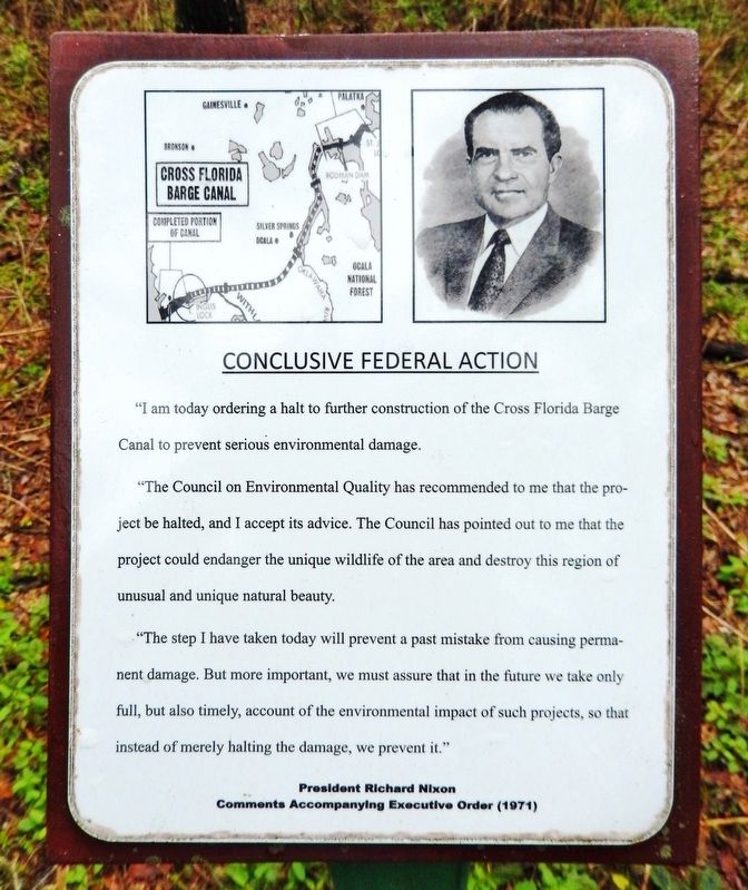 Conclusive Federal Action Marker image. Click for full size.