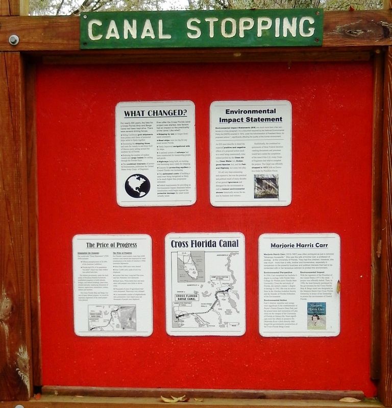 Canal Stopping Marker image. Click for full size.