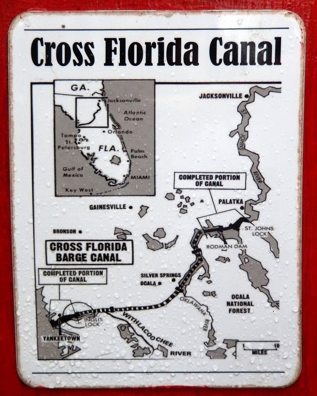Canal Stopping Marker<br>Cross Florida Canal (<i>panel</i>) image. Click for full size.