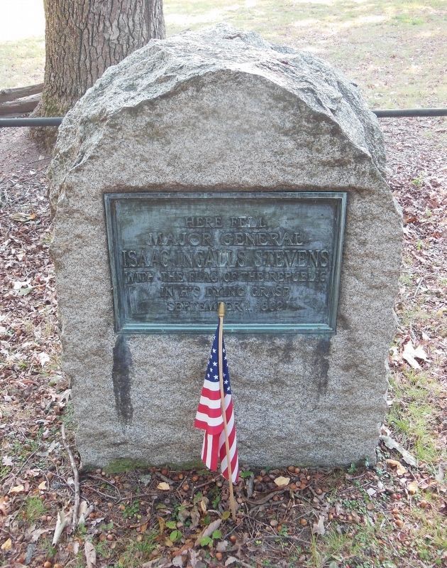 Monument To General Stevens At The Ox Hill Battlefield Park image. Click for full size.