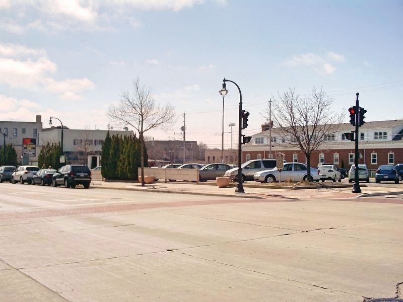 Former location of the Shorewood Armory Marker.. Click for full size. Former location of the Shorewood Armory Marker. image. Click for full size.