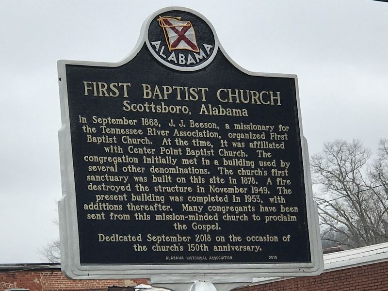 First Baptist Church Historical Marker
