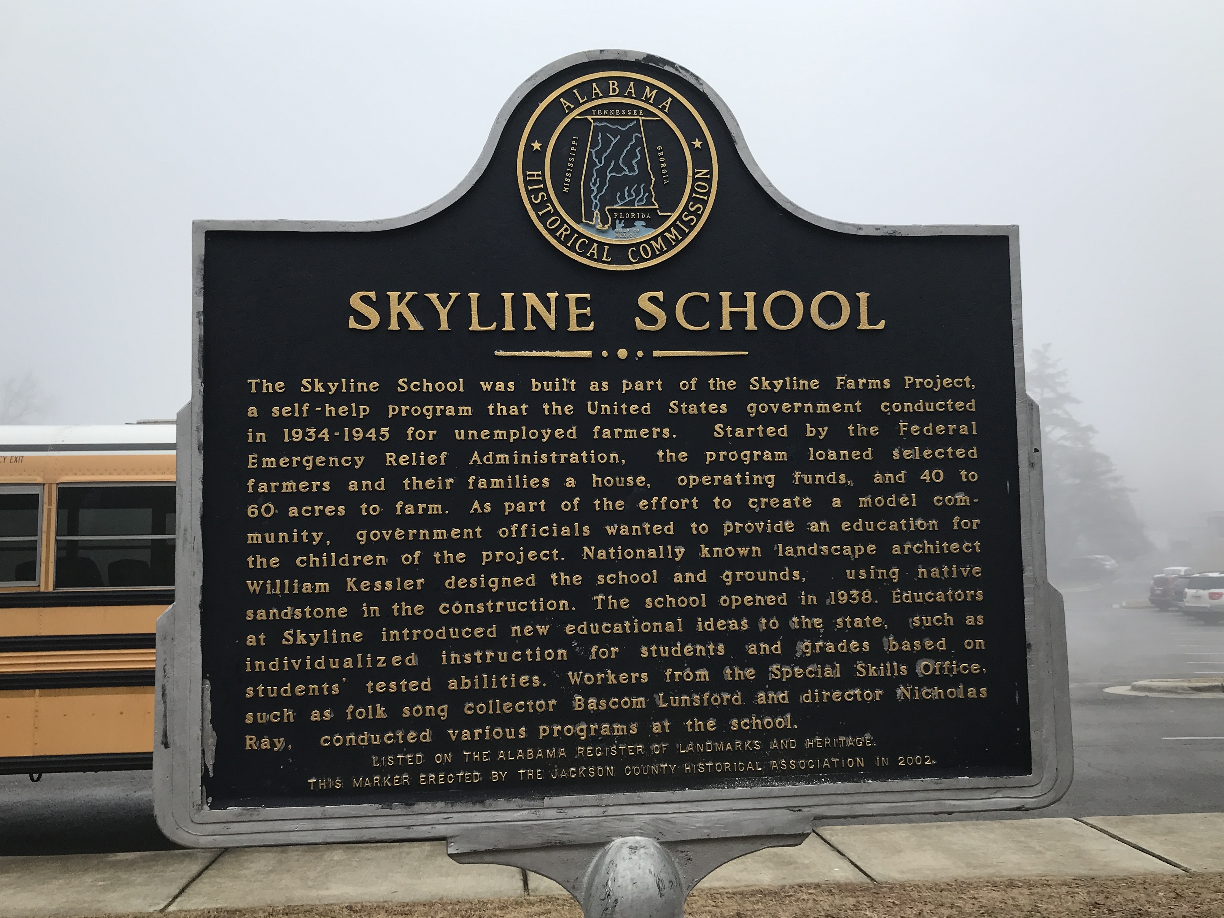 Skyline School Marker