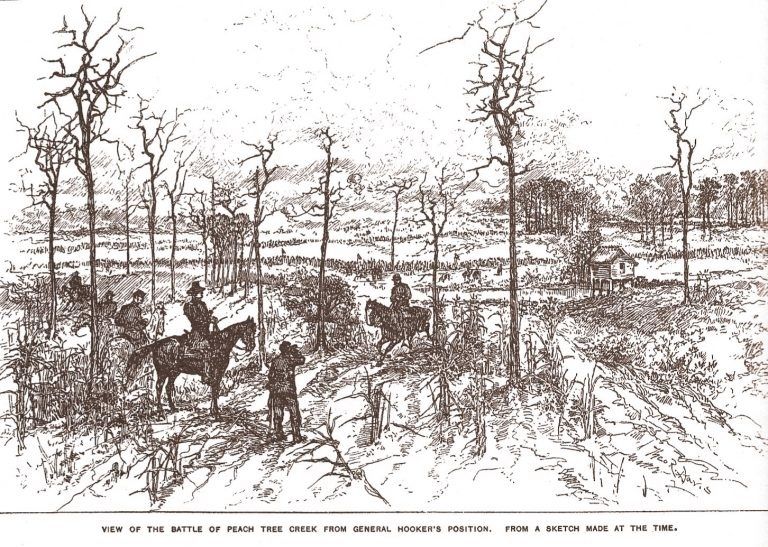 Battle of Peachtree Creek image. Click for full size.