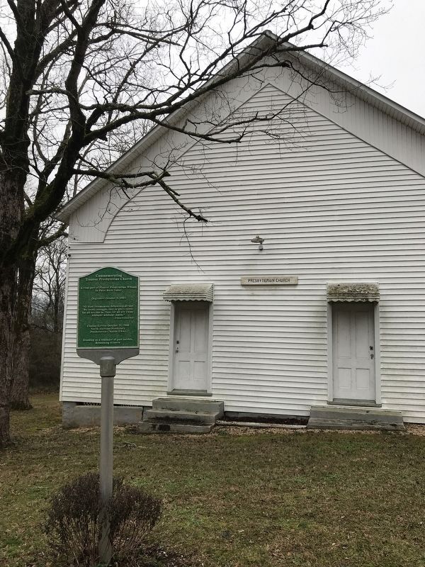 Commemorating Trenton Presbyterian Church Marker. Click for full size. Commemorating Trenton Presbyterian Church Marker image. Click for full size.