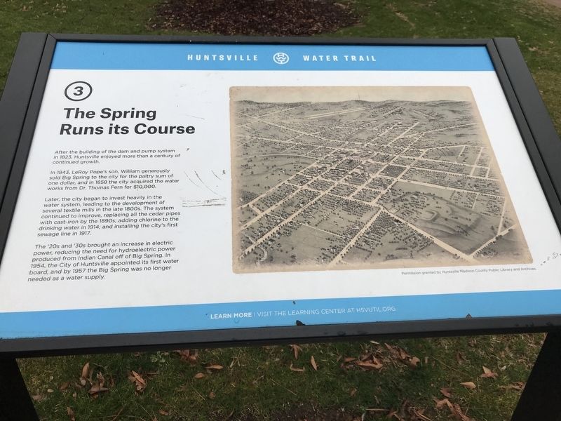 The Spring Runs Its Course Marker image. Click for full size.