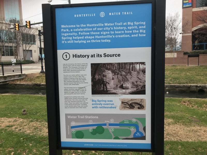History at Its Source Marker image, Touch for more information