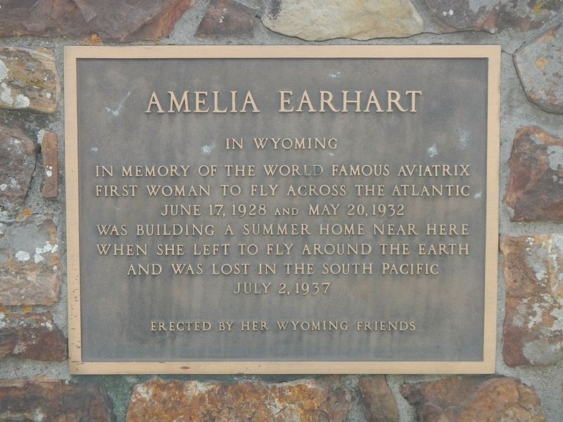 Amelia Earhart Marker. Click for full size. Amelia Earhart Marker image. Click for full size.