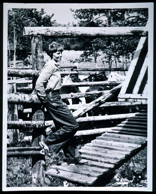 Amelia Earhart at Meeteetse. Click for full size. Amelia Earhart at Meeteetse image. Click for full size.