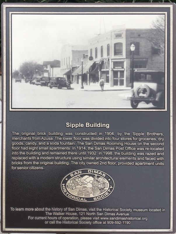 Sipple Building Marker image. Click for full size.