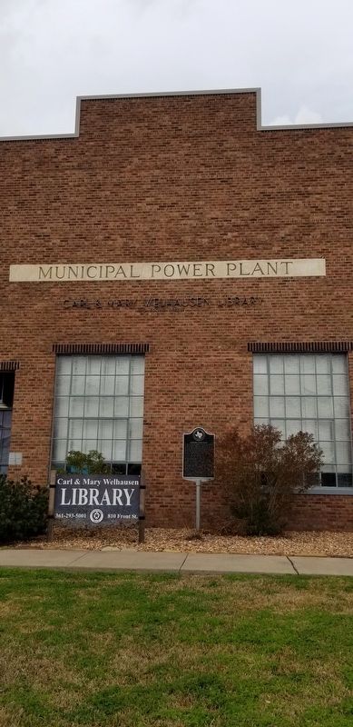 Municipal Power Plant and Marker image. Click for full size.