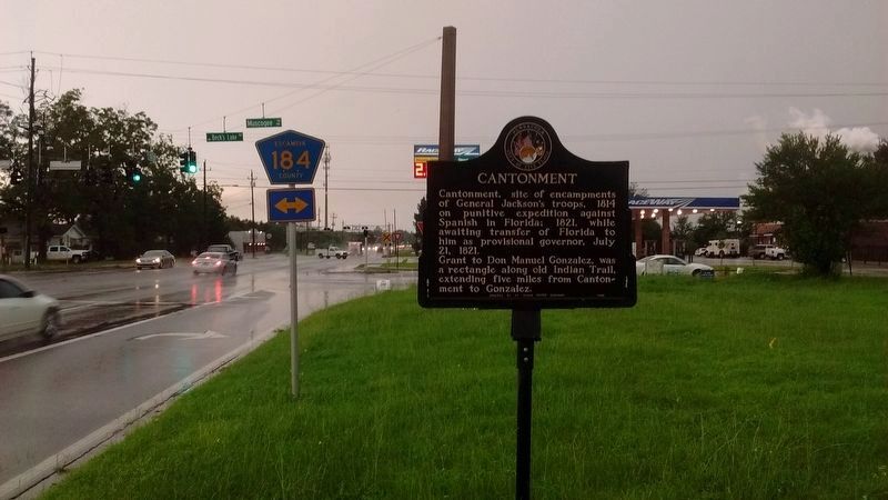 Cantonment Marker. Click for full size. Cantonment Marker image. Click for full size.