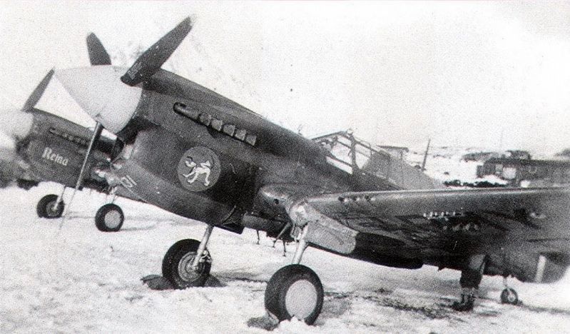 Curtiss P-40K Warhawk, 18th Fighter Squadron of the 343rd Fighter Group image. Click for full size.