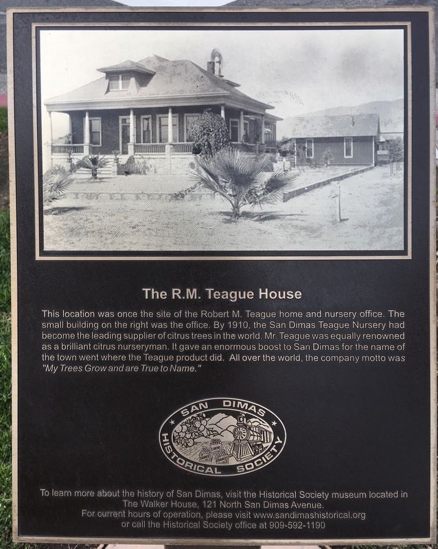 R.M. Teague House Marker image. Click for full size.