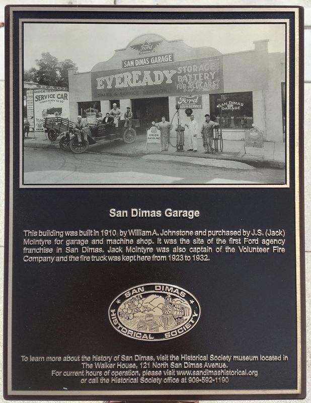 San Dimas Garage Marker image. Click for full size.