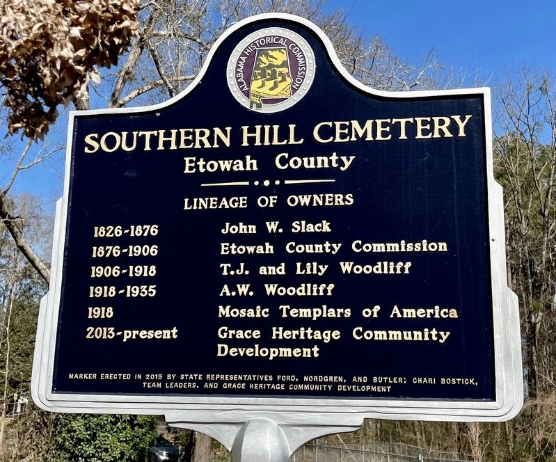Southern Hill Cemetery Marker image. Click for full size.