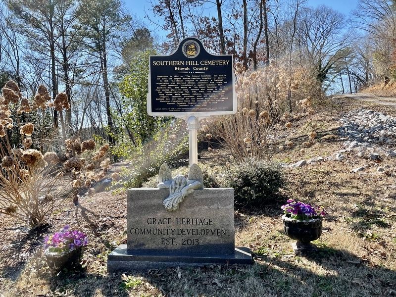 Southern Hill Cemetery Marker. Click for full size. Southern Hill Cemetery Marker image. Click for full size.