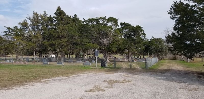 The Hochheim Cemetery and Marker image. Click for full size.