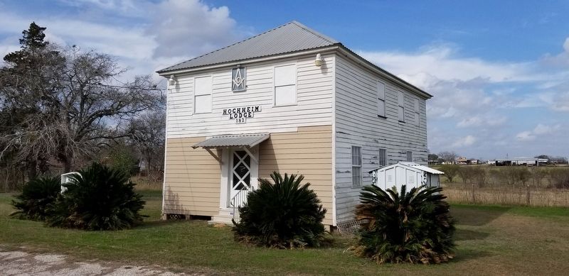 The Hochheim Lodge is west of the Cemetery.. Click for full size. The Hochheim Lodge is west of the Cemetery. image. Click for full size.