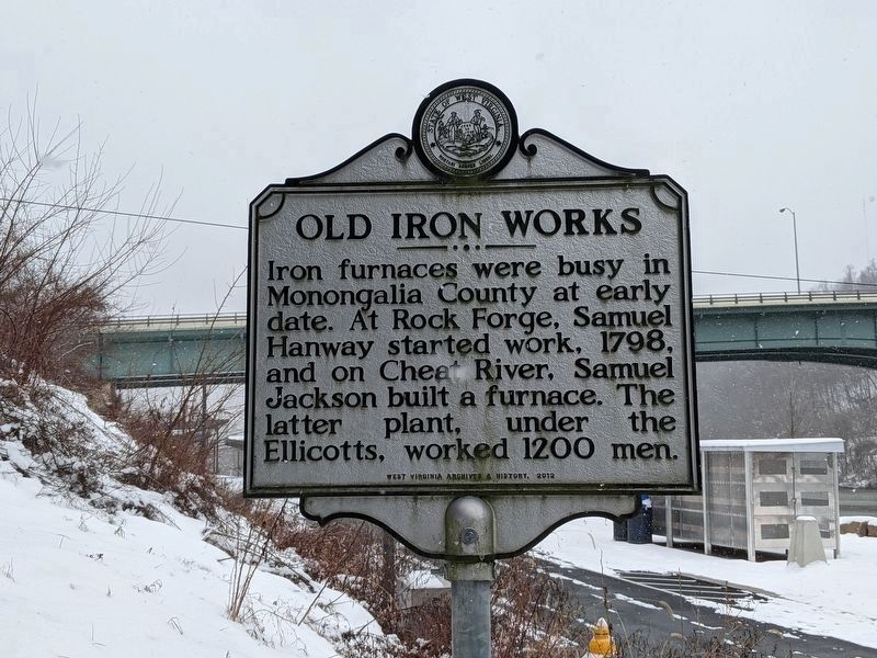 Old Iron Works Marker. Click for full size. Old Iron Works Marker image. Click for full size.