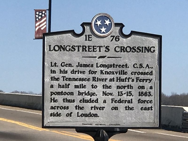 Longstreet's Crossing Marker. Click for full size. Longstreet's Crossing Marker image. Click for full size.
