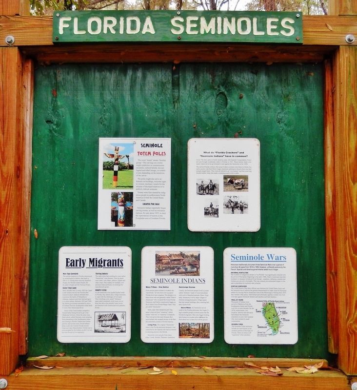 Florida Seminoles Marker image. Click for full size.