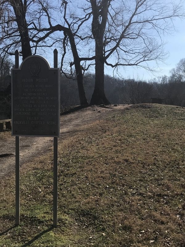 Indian Mound Marker. Click for full size. Indian Mound Marker image. Click for full size.