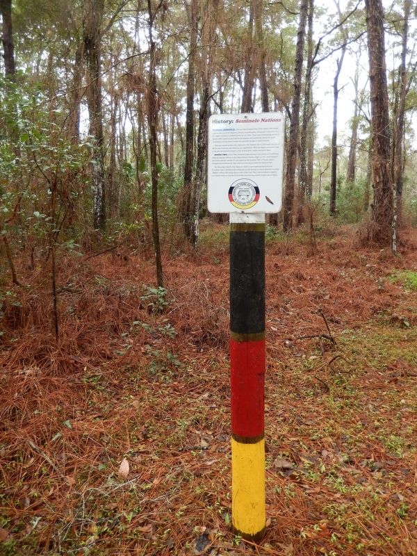 Florida Seminole Nations History Marker image. Click for full size.