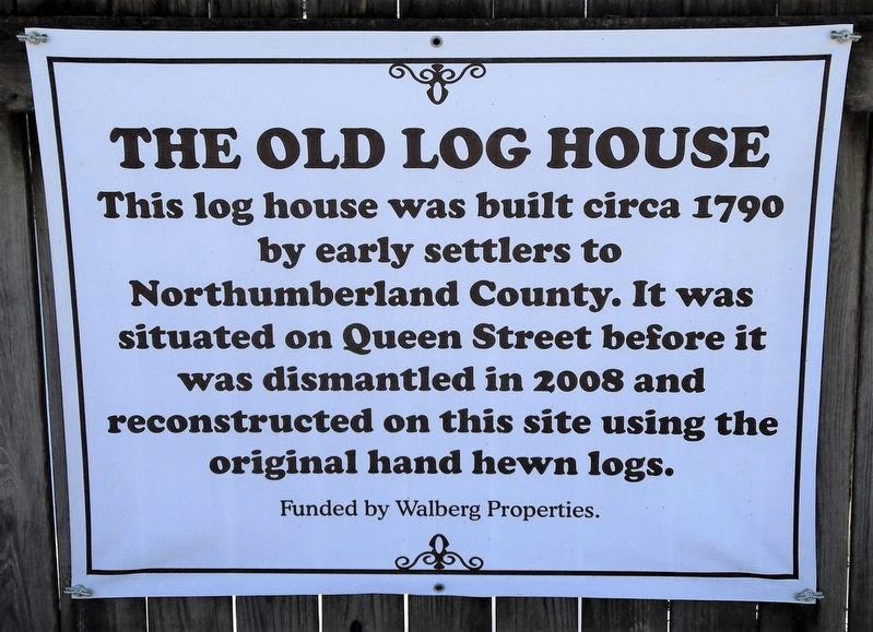 The Old Log House Marker image. Click for full size.