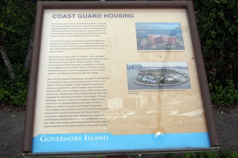Coast Guard Housing wayside image. Click for full size.