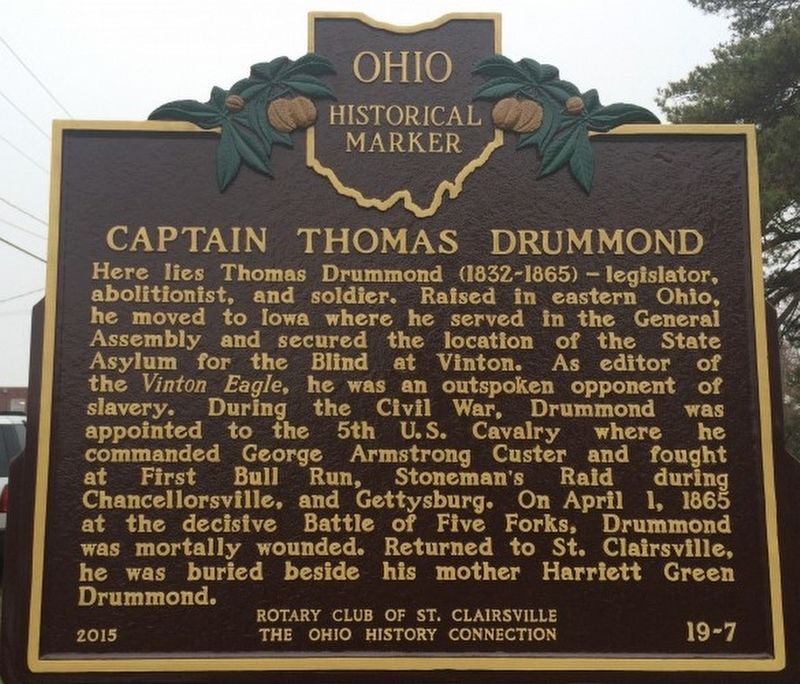 Captain Thomas Drummond Marker image. Click for full size.