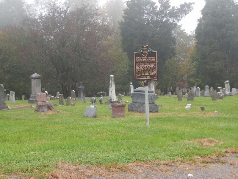 Marker is located in Friends Cemetery image. Click for full size.