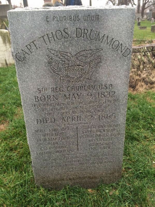 Thomas Drummond Memorial Marker image. Click for full size.